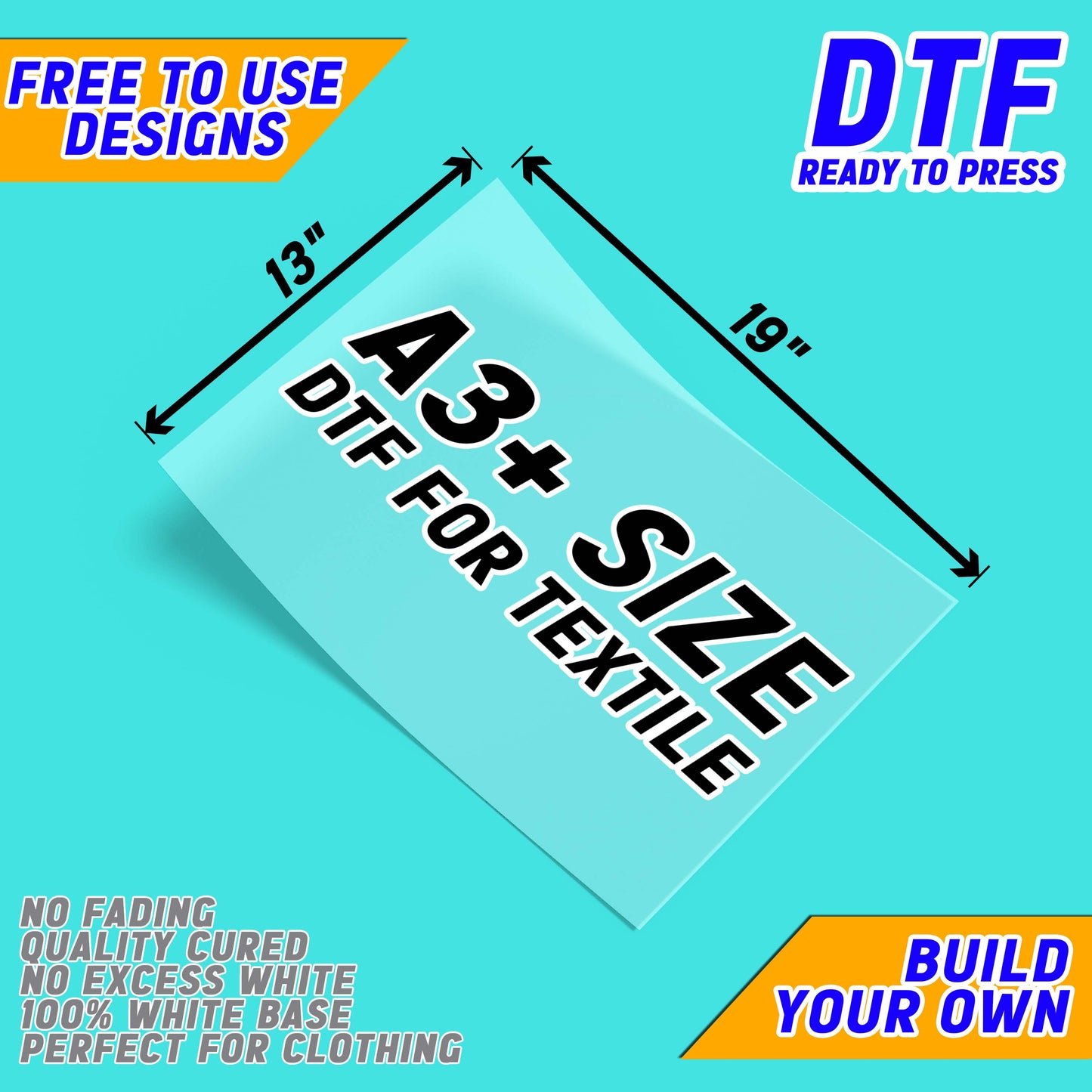 Build Your Own DTF Print Layout ( FREE DESIGNS ) ( for textile / clothing )