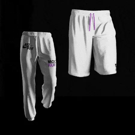 Animated Shorts & Pants Kit Mockup