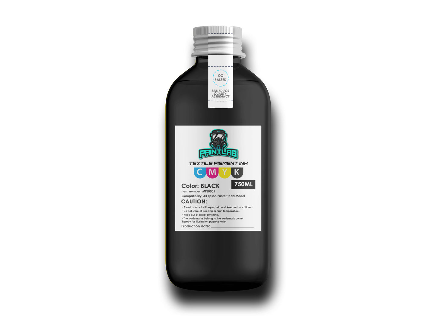 DTF Ink - High Quality No Nozzle Blocking Stable BLACK for Direct-to-Film Printing