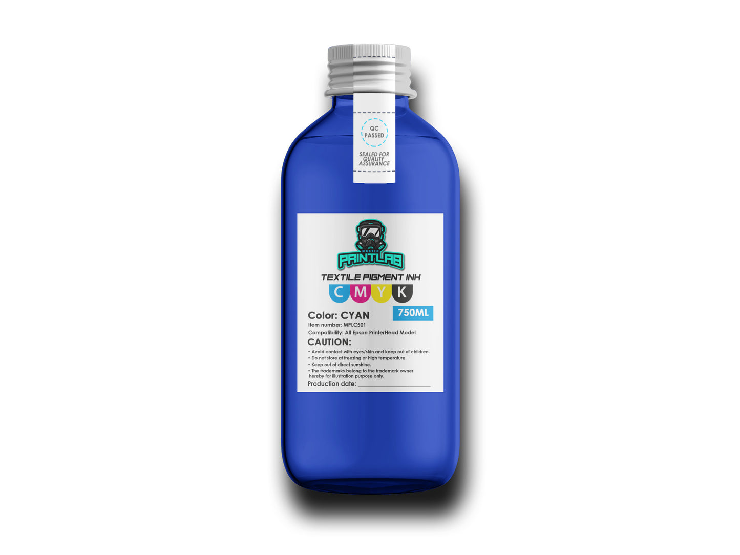 DTF Ink - High Quality No Nozzle Blocking Stable Cyan for Direct-to-Film Printing