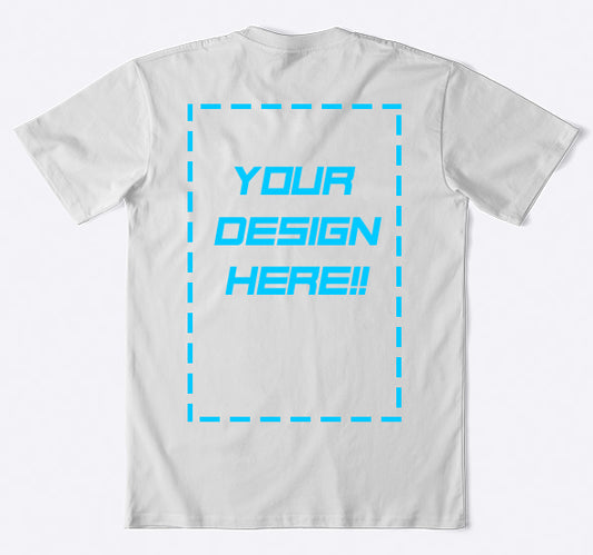 Front Pocket Print & Back A3+ Personalized Design Unisex Cotton Shirt