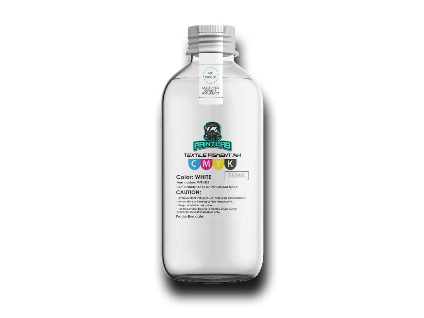 DTF Ink - High Quality No Nozzle Blocking Stable White for Direct-to-Film Printing