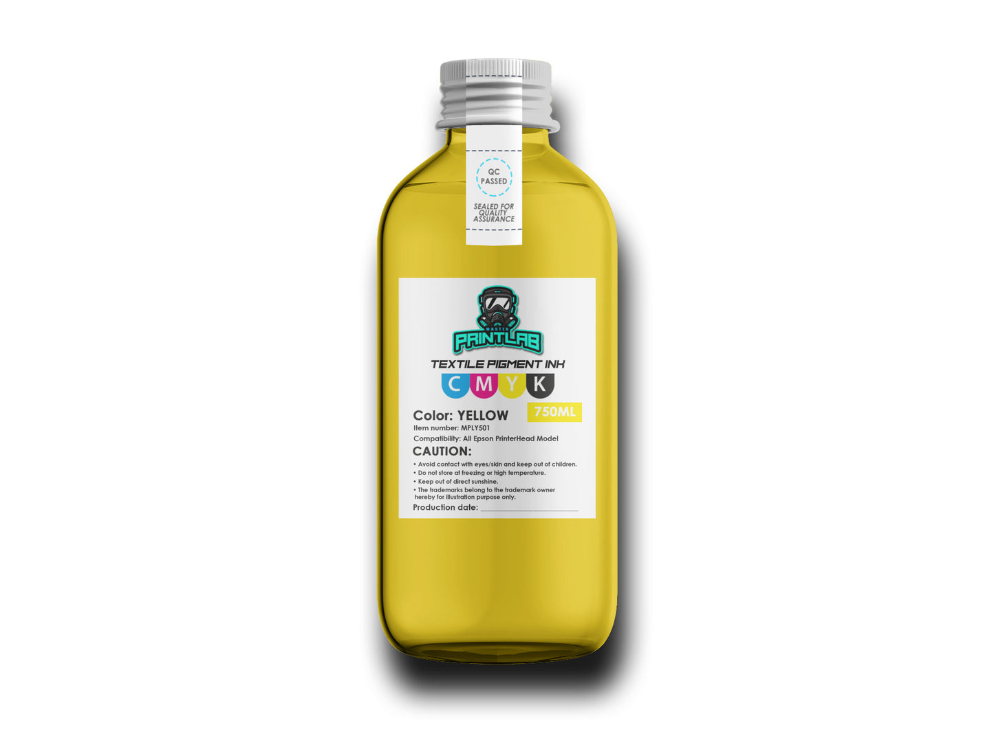 DTF Ink - High Quality No Nozzle Blocking Stable YELLOW for Direct-to-Film Printing